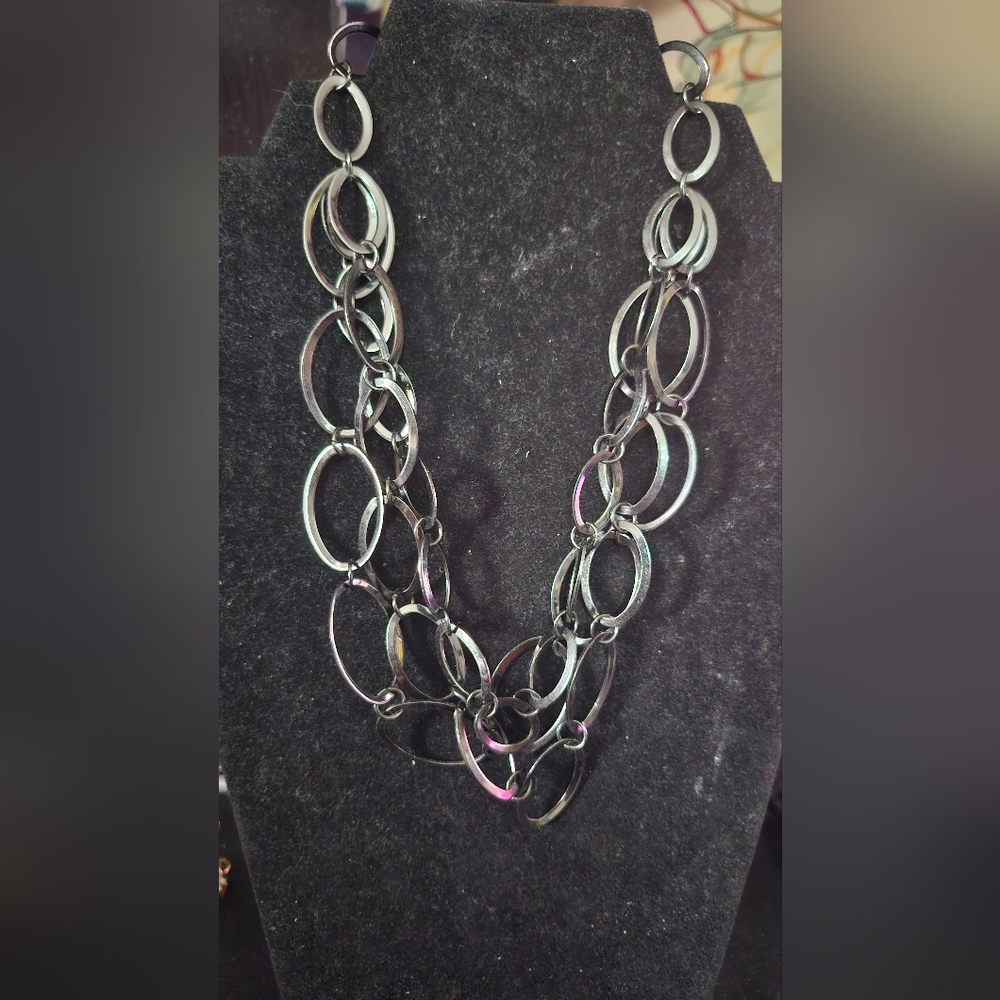 💜Daisy Fuentes Black Layered Necklace